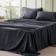 Queen Sheets Grey - Soft Sheets for Queen Size Bed, 4 Pieces Luxury Queen Sheet Set, Easy Care Polyester Microfiber Cooling Bed Sheet Set
