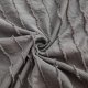 2 Pack Grey Pillowcases Queen Size, Soft Microfiber Striped Tufted Pillow Covers with Envelope Closure (Pillows are not Included)